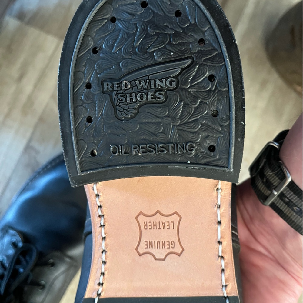 Red Wing Shoes Black Leather Boots - Picture 9 of 10